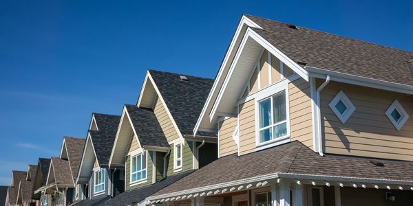 Townhouses excellent roofing.