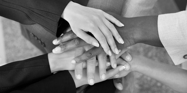 Hand in hand, we cooperate to work together.