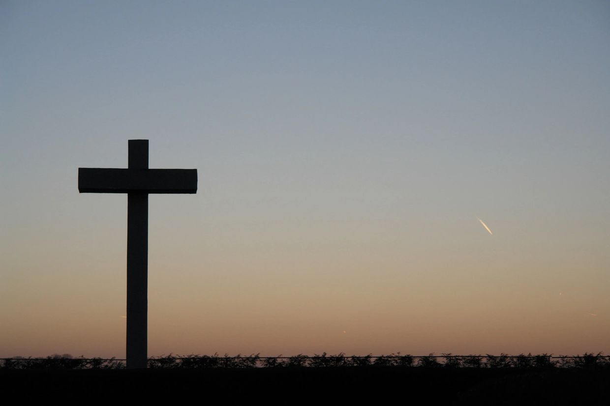 Legacy of christ cross view on the display