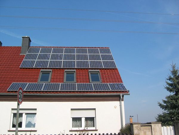 Solar panels on Roof