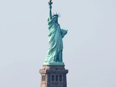 The Statute of Liberty on Ellis Island, New York.