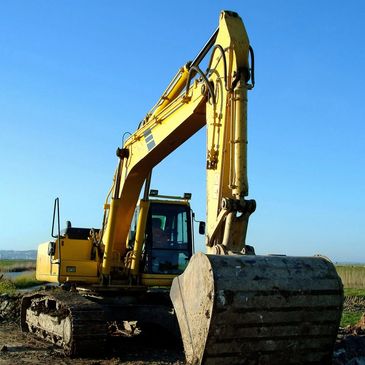 The excavator used for excavation jobs 