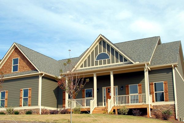 Gable roof with architectural shingle