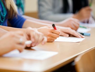 Students in class