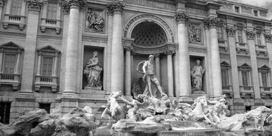 beautiful view of the Trevi Fountain
