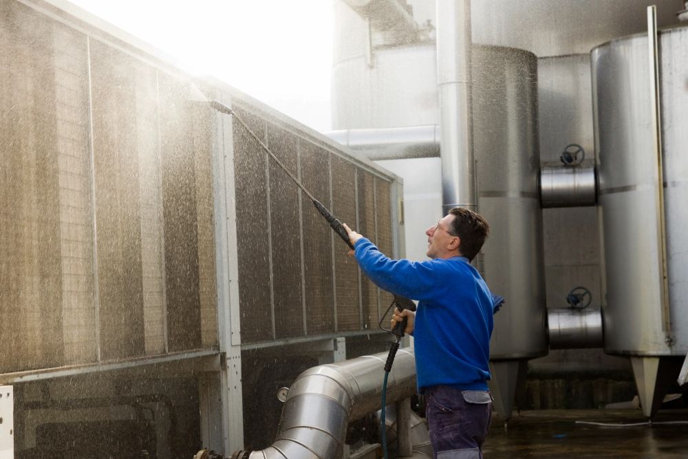 Pressure washing