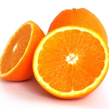 Freshly sliced oranges.