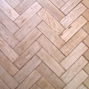 Herringbone hardwood flooring
