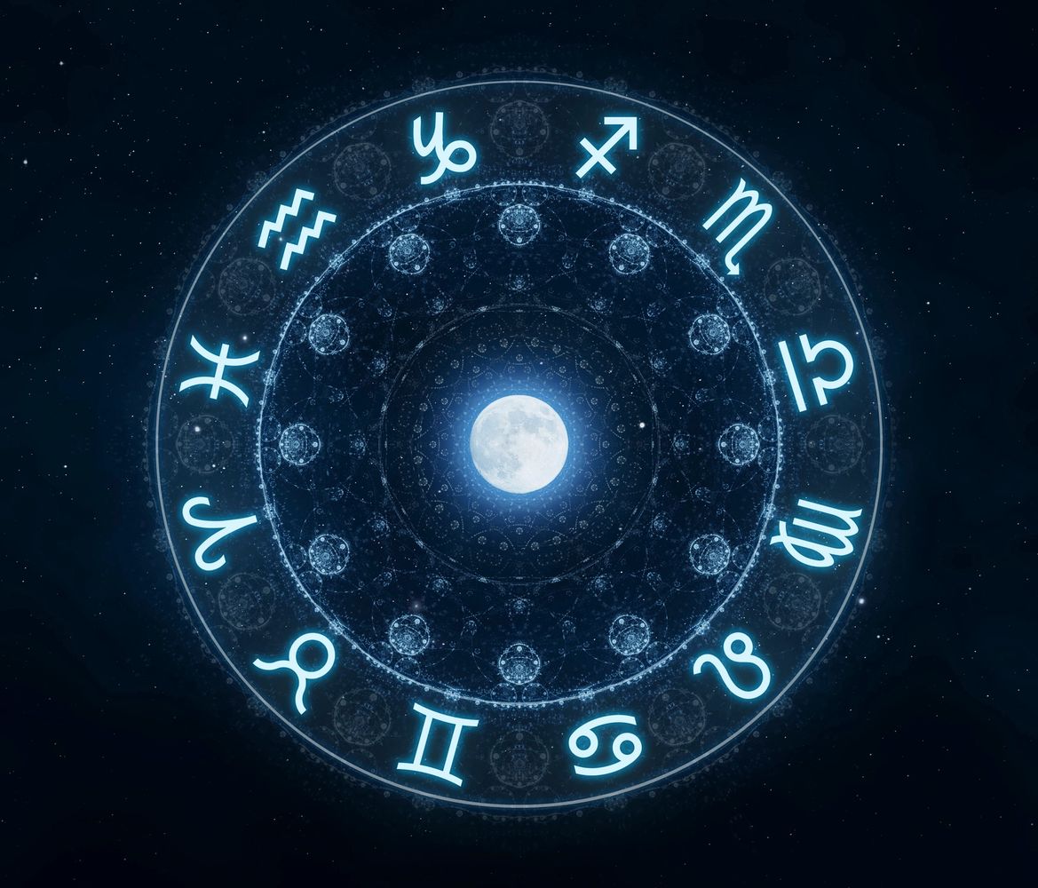 Circle made up of astrological zodiac signs for the Welcome Planets website. A new sister site to We