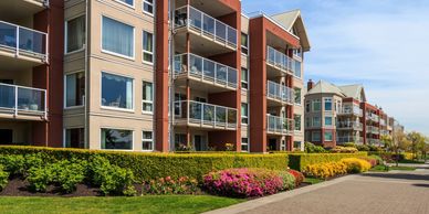 rental property upkeep  and maintenance flower beds mowing trimming