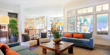 Living room cleaning services