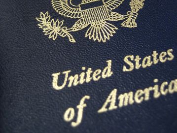 United States passport cover