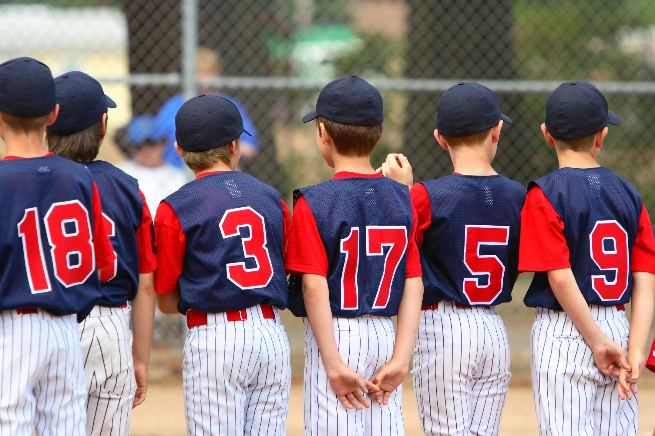 baseball players waiting to play