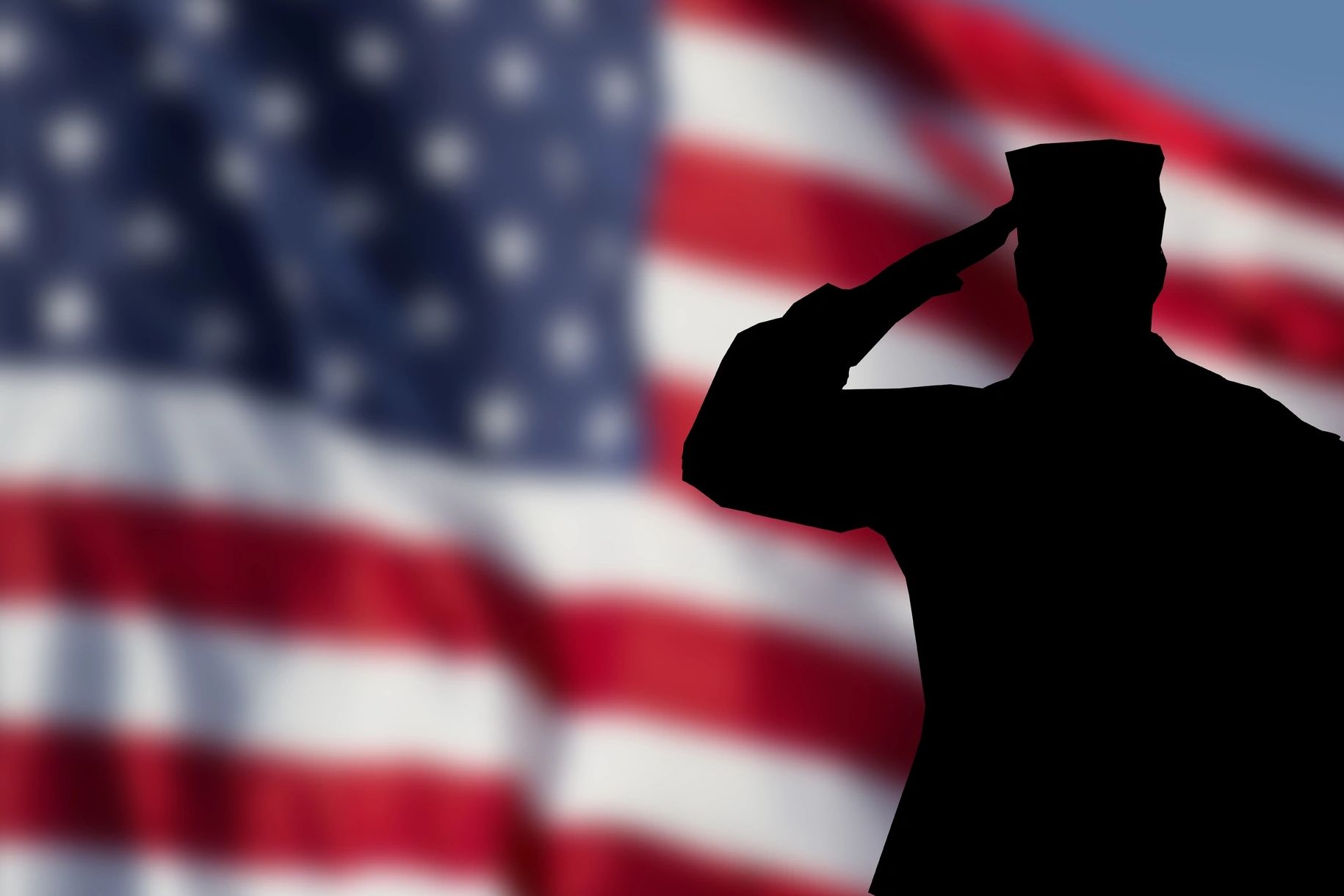 United States of America soldier silhouette 