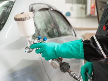 Service de peinture automobile.