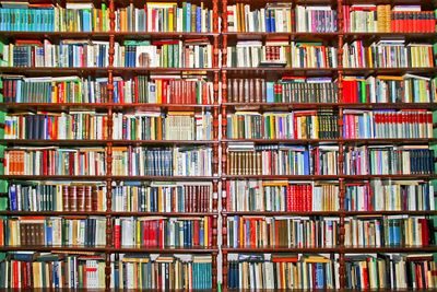 Books on a bookshelf