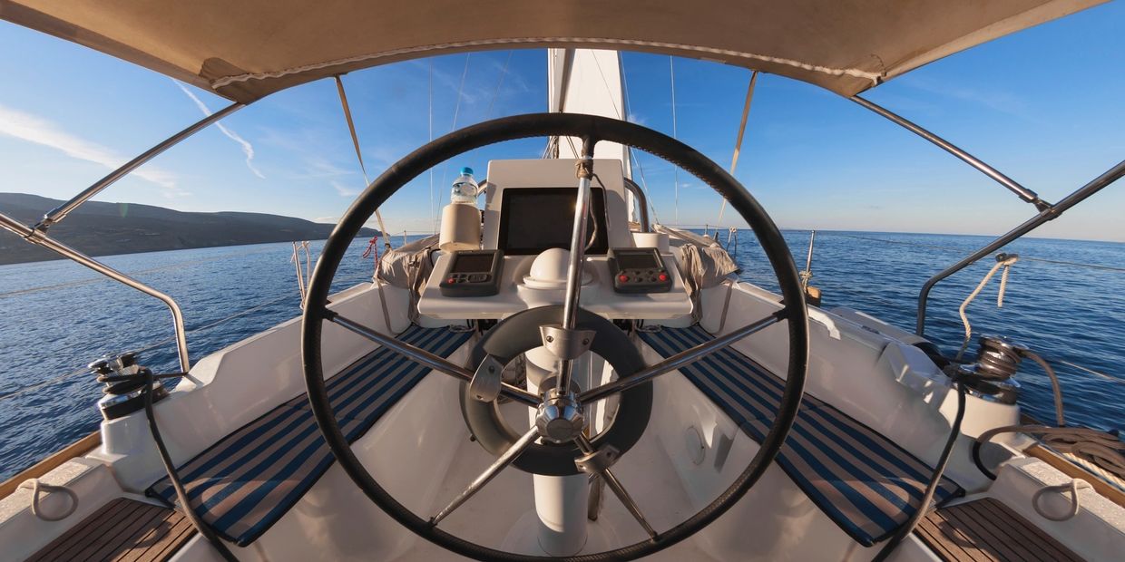 Sailboat cockpit