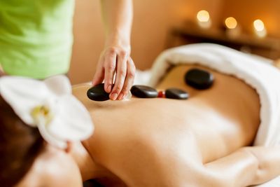 Hot stone massage