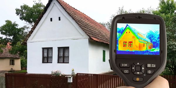 Infrared image of a home