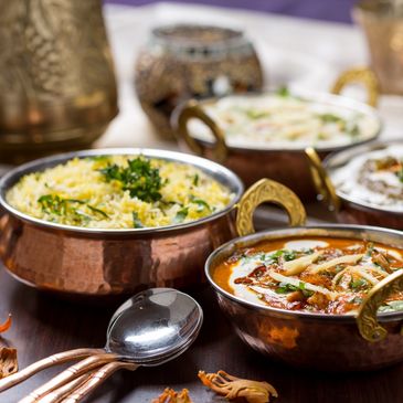 Chicken Tikka masala and Basmati rice