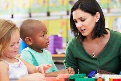 Children with Autism working with Occupational Therapist