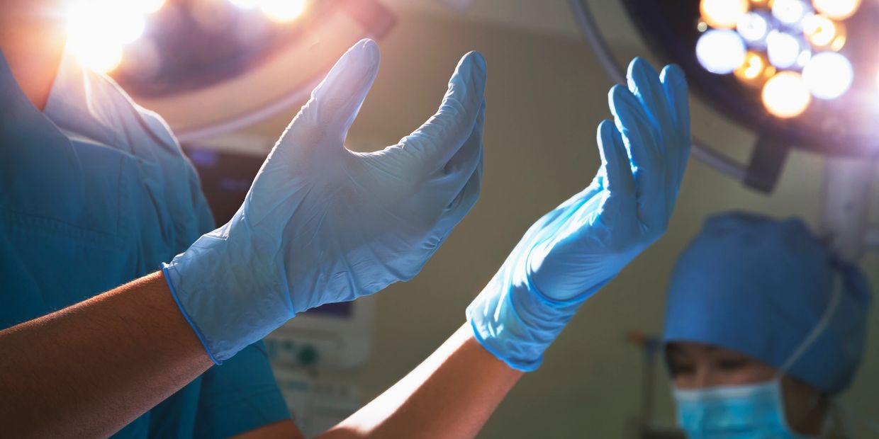 Surgeon hands
