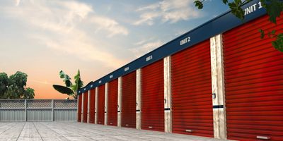 Storage Units at Sunset