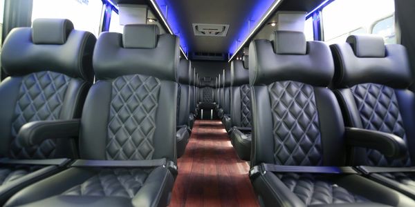 Interior of 56 passenger MCI Coach