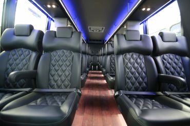 bus rental with luxury seats