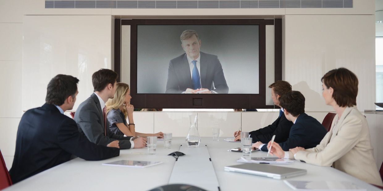 A business receiving a unified communications and collaboration training