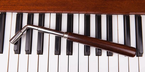 Tuning Lever on Piano Keys