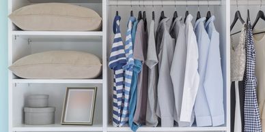 Photo of an organized closet