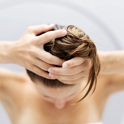 Lady with clean washed hair.