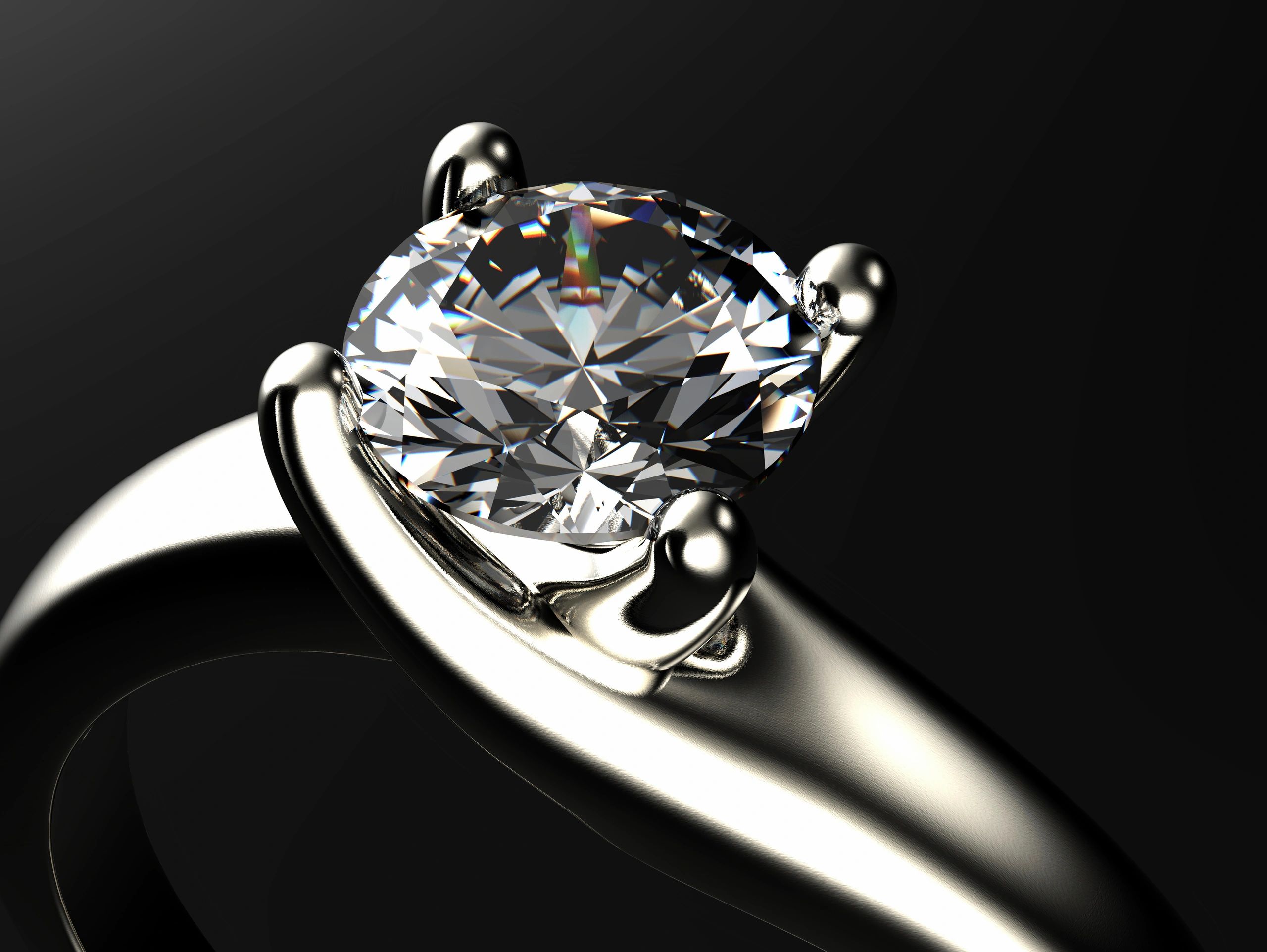 Giant Engagement Ring Too Big for Ring Case. Black Background Stock Image -  Image of jewelry, bold: 1862225