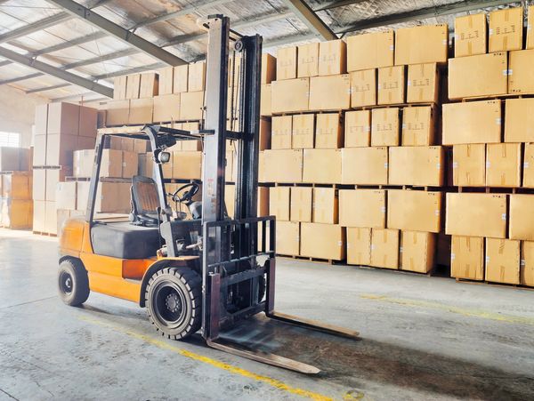 Forklift, carton, delivery, logistic, warehousing, warehouse, wholesale