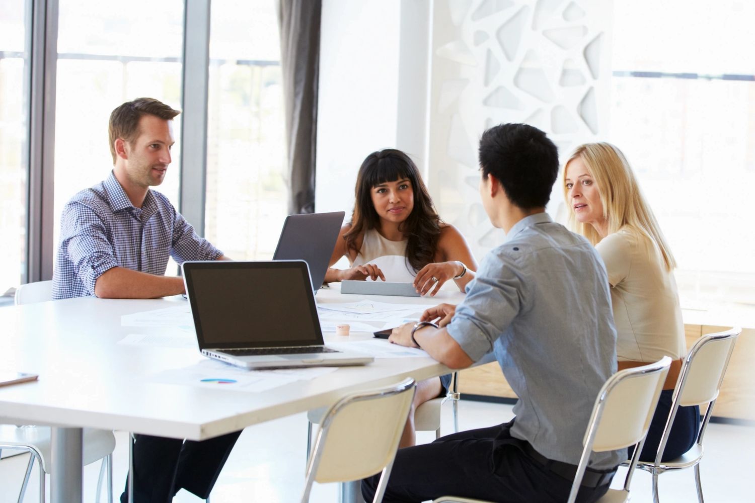 Business team meeting in office