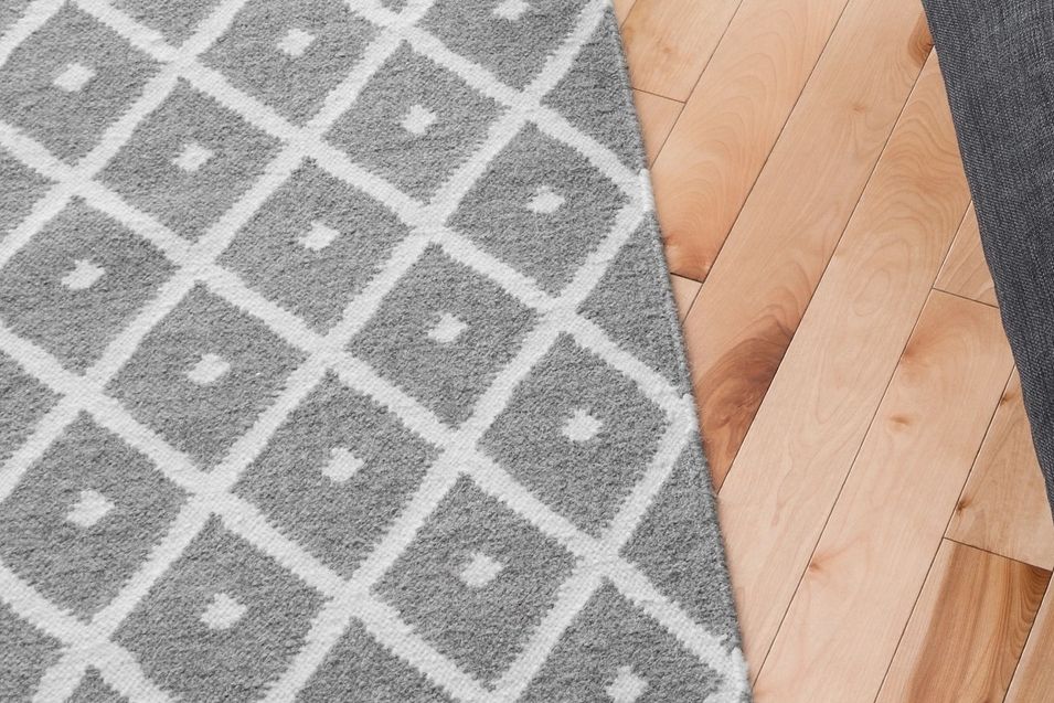 Freshly cleaned area rug with restored color and removed stains after professional rug cleaning