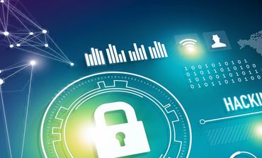 Digital lock symbolizing cybersecurity and hacking protection.