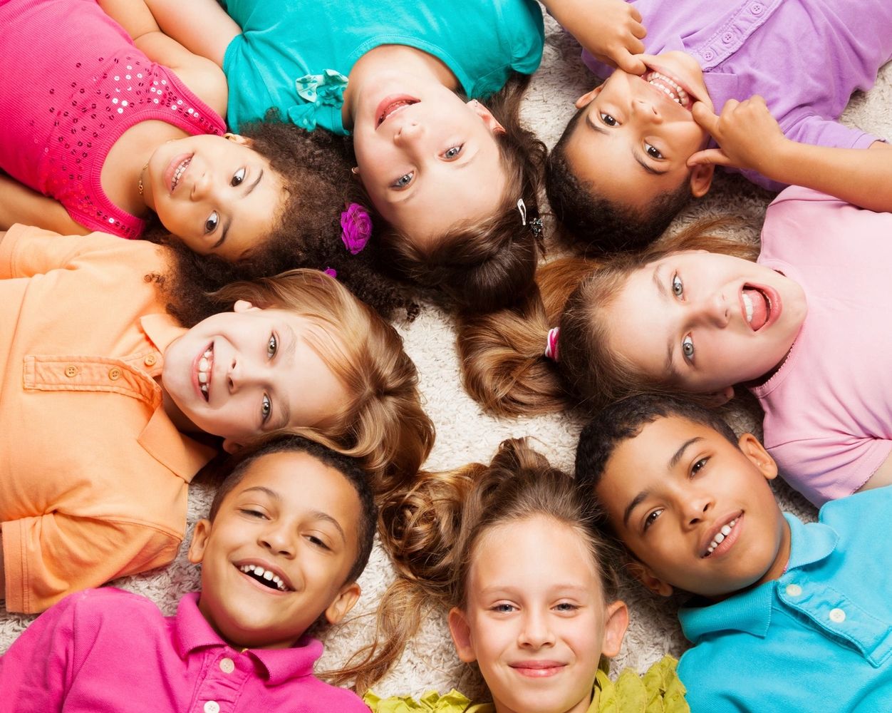 image of children from different backgrounds