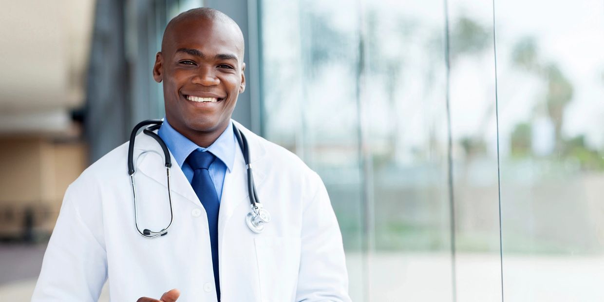 black male healthcare provider
