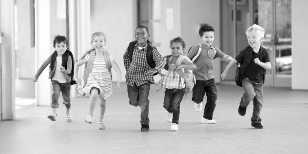 Children running