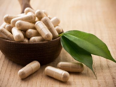 Various powdered ingredients, available in capsules