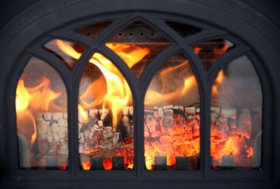 indoor fireplace