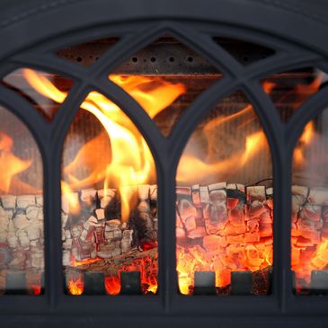 Ecomaxx wood heater burning