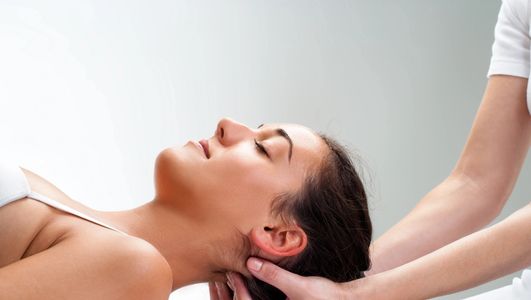Craniosacral techniques used on the skull to treat concussions.