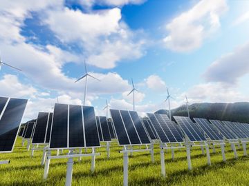 solar farms wind farm renwable energy power solar energy 