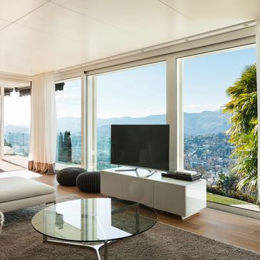 Interior designed living room