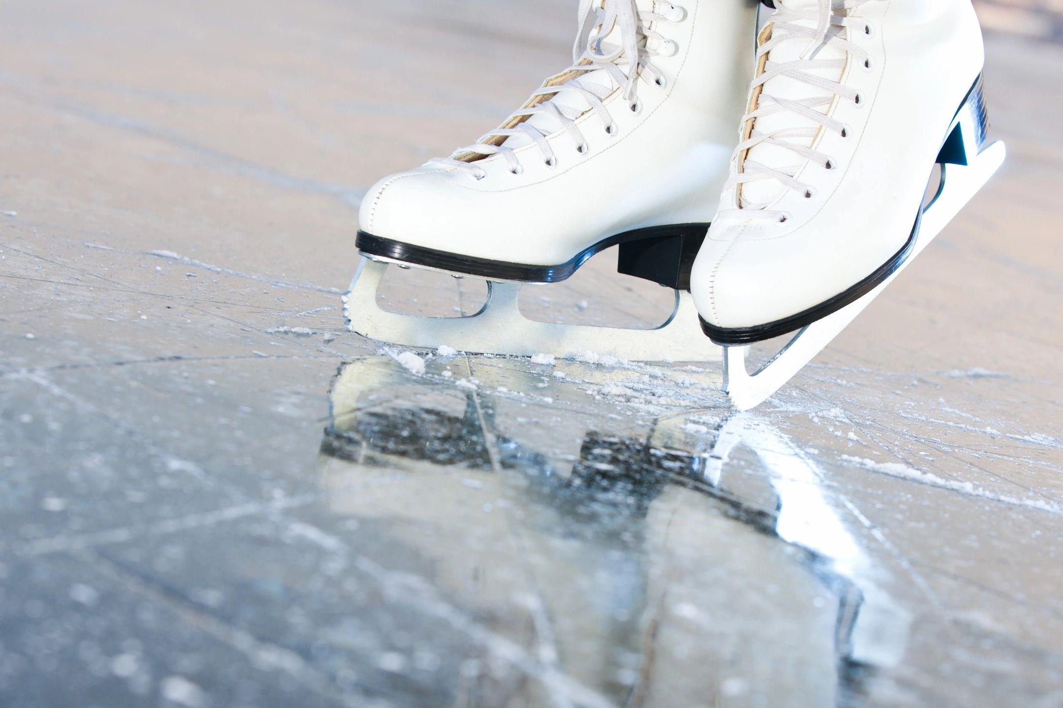 Figure skater at an ice rink