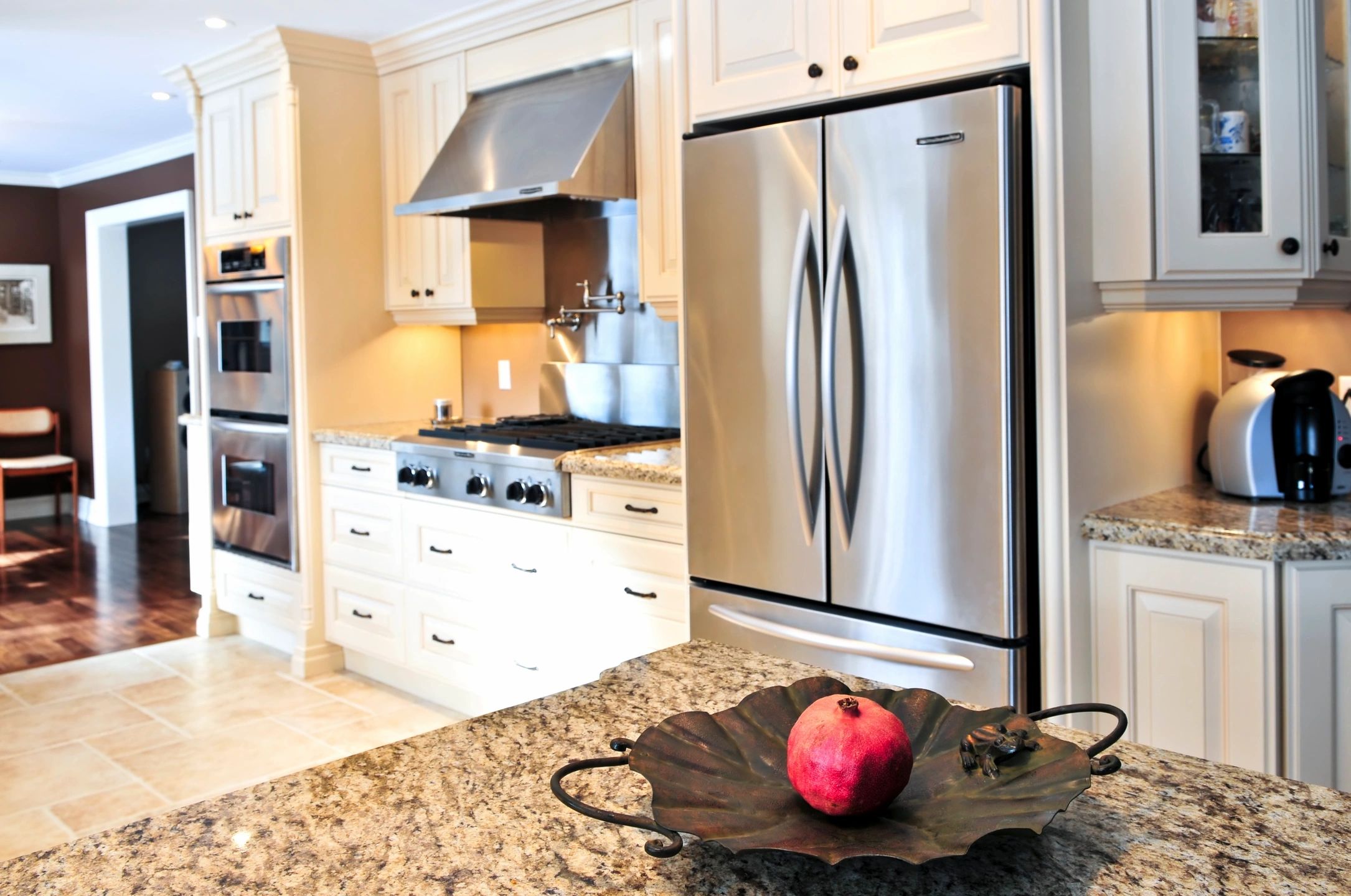 Kitchen with Stainless-steel appliances 