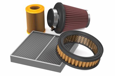 A selection of air and oil filters
